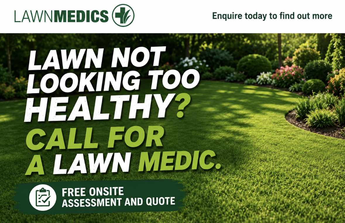Lawn Medics Professional Lawn Health Services Banner